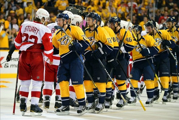 Predators Beat Redwings