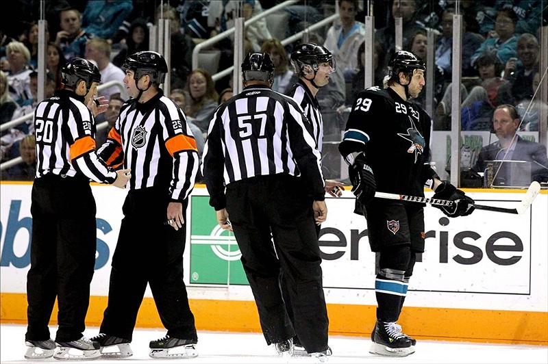 Hockey Cross-Checking Penalty