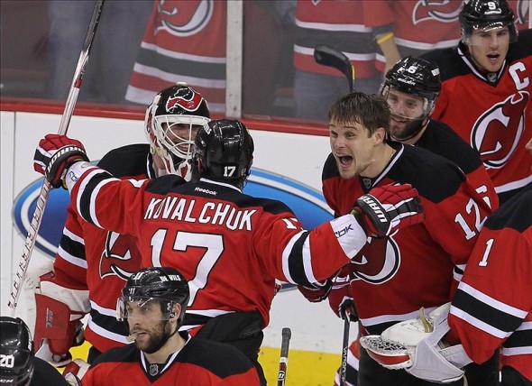 Alexei Ponikarovsky devils win in overtime