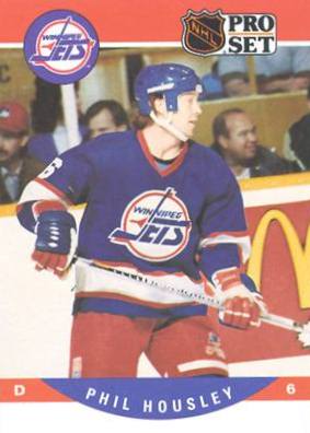 A Phil Housley Jets card, early in his tenure with the team.