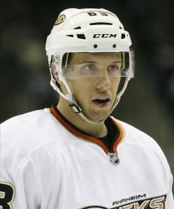Bonino scored two goals, including the winner, to advance the Ducks to round two.