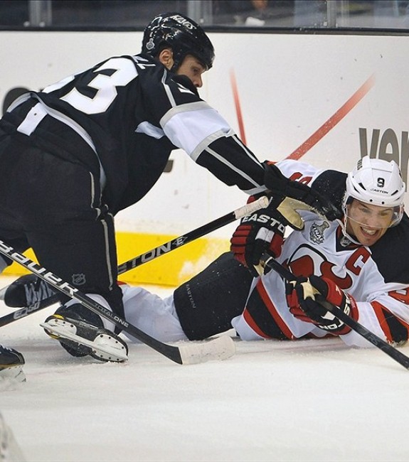 Zach Parise during the 2012 Stanley Cup Final. (Jayne Kamin-Oncea-US PRESSWIRE)