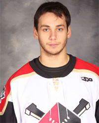 In February 2012, Zack Torquato of the Wheeling Nailers lost part of his right middle finger in a freak accident against the Elmira Jackals.  (echl.com)