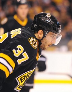 Boston Bruins' Patrice Bergeron (Michael Ivins-US PRESSWIRE)