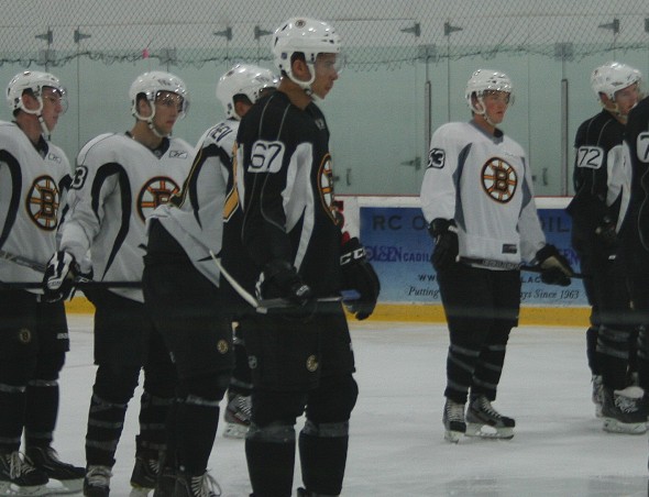 Cody Payne (67) attending the Boston Bruins 2012 Development Camp