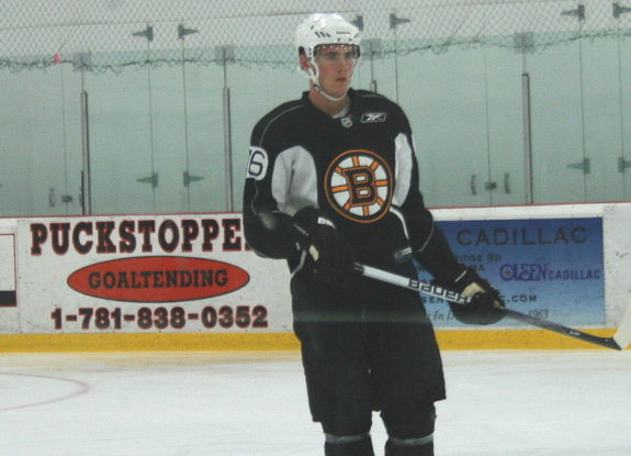 Rob O'Gara at Boston Bruins 2012 Development Camp.