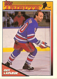 Guy LaFleur hockey card scan