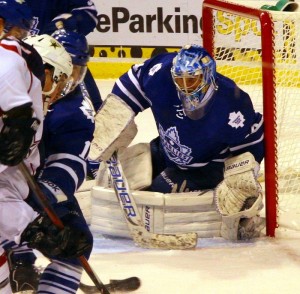 Jussi Rynnas' preseason struggles helped Lindback earn the backup role. (Ross Bonander/THW)