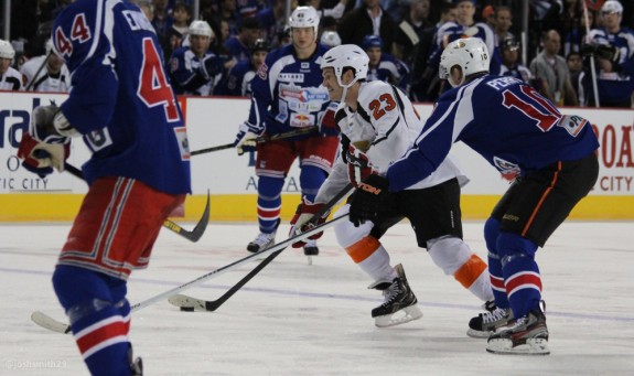 David Clarkson did a lot of charitable work in NJ, including Operation Hat Trick during the lockout. (Josh Smith/THW)