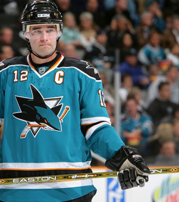 (THW File Photo) Patrick Marleau, the now former Sharks captain, just recorded his 1,000th career point — all of them coming with the San Jose franchise. He has a no-trade clause with the only team he has ever known and I really can't see him waiving it any time soon. Not unless he's staying in California with the Ducks or Kings, but I can't see how a deal with a division rival like that would make any sense for the Sharks. 