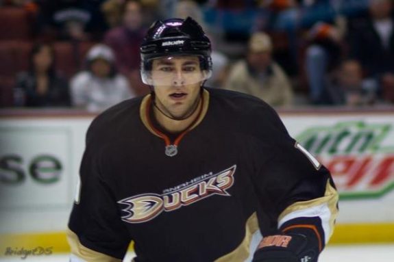 Joffrey Lupul with the Ducks