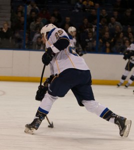 Chris Stewart scored 2 of St. Louis' 4 power-play goals Saturday (TSN Photography)