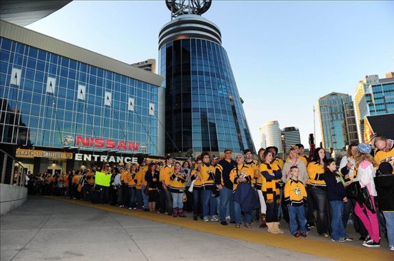 Nashville Predators fans