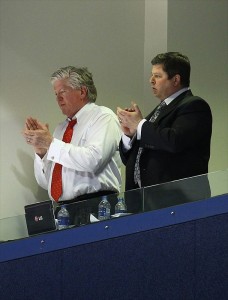 Brian Burke and David Nonis (Tom Szczerbowski-USA TODAY Sports)