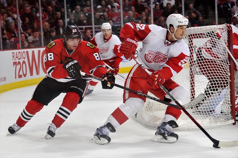 Jonathan Ericsson, Patrick Kane, Red Wings, Blackhawks