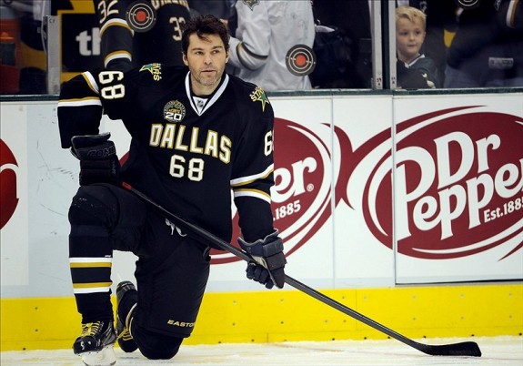 Jaromir Jagr's trade to Boston has resulted in a second first-round pick for the Dallas Stars (Jerome Miron-USA TODAY Sports)