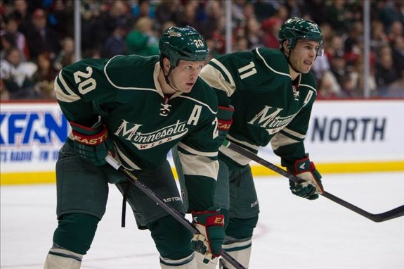 Parise and Suter minnesota hockey