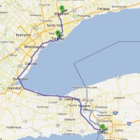 The GTA/Golden Horseshoe/Western New York area (Google Maps)
