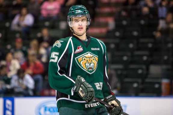 Everett's Mirco Mueller is rising up some draft boards (Photo by Christopher Mast)