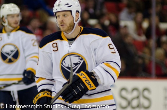 Steve Ott was packaged with Ryan Miller to the St. Louis Blues for Jaroslav Halak, Christ Stewart, William Carrier, a first-round pick and a conditional third round pick. (Greg Thompson/Hammersmith Studios)