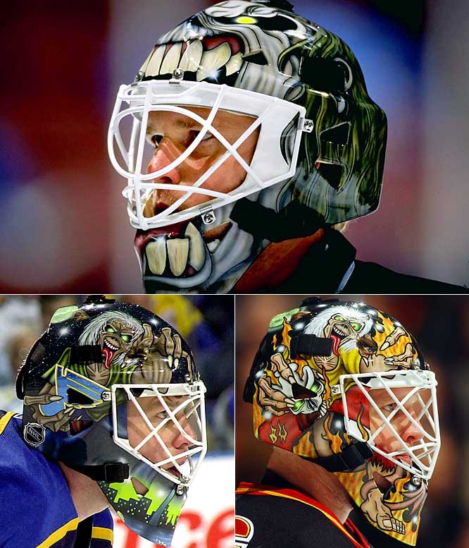 Ed Staniowski St. Louis Blues Game Mask  Goalie mask, Nhl hockey players,  Hockey equipment