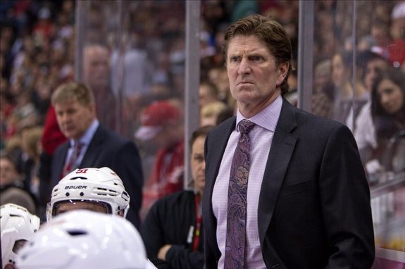 The polls have closed and we have voted Mike Babcock as the best coach in the NHL today. (Brace Hemmelgarn-USA TODAY Sports)