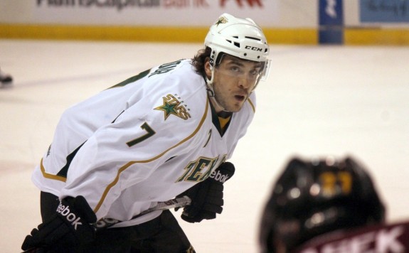 Colton Sceviour is second in the AHL in scoring and is a big part of the Stars' success this season. (Ross Bonander / THW)