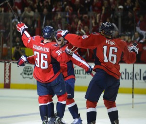 Eric Fehr scored in OT last evening at the Verizon center. Tom Turk/THW