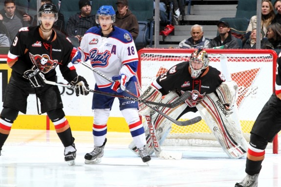 Morgan Klimchuk gets to play in front of friends and family in Calgary (Brad Watson/WHL)