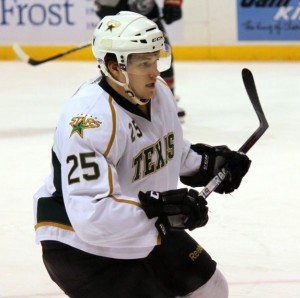 Matt Fraser, now with the Providence Bruins, has 11 goals this season. (Ross Bonander / THW)