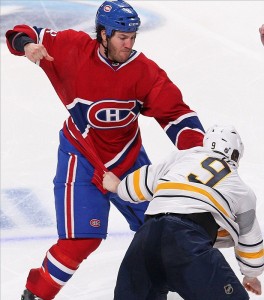 Montreal Canadiens forward Brandon Prust