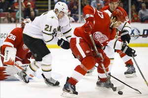 Add Kyle Quincey to the growing list of Red Wings injuries. (Rick Osentoski-USA TODAY Sports)