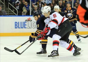 New Jersey Devils got to witness Adam Larsson improving his skills last season while he played for the Albany Devils during the NHL lockout. (Kevin Hoffman-USA TODAY Sports)