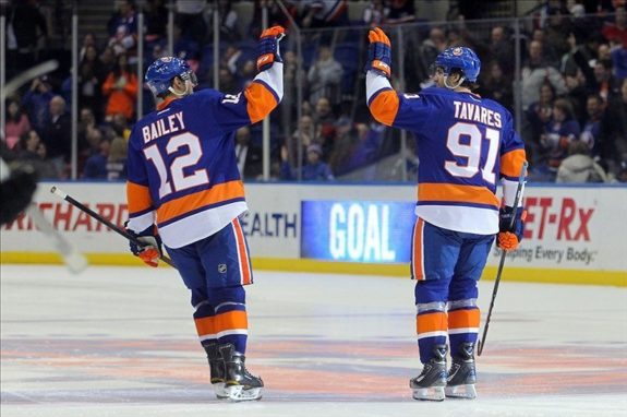 Josh Bailey and John Tavares. (Brad Penner-USA TODAY Sports)