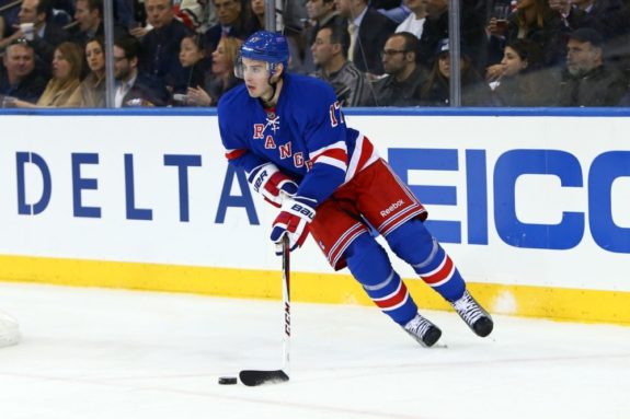 Blueshirts Blueliner John Moore (Debby Wong-USA TODAY Sports)