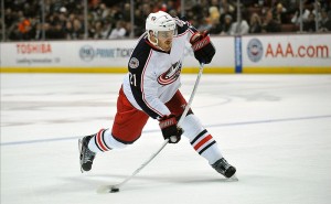 James Wisniewski has emerged as a top tier point producing defenseman with the Jackets in the 2013-14 season. (Gary A. Vasquez-USA TODAY Sports)