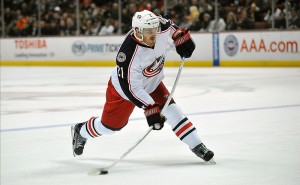 Wisniewski tied for team lead in points (10) with former Ranger Gaborik(Vasquez-USA TODAY Sports)