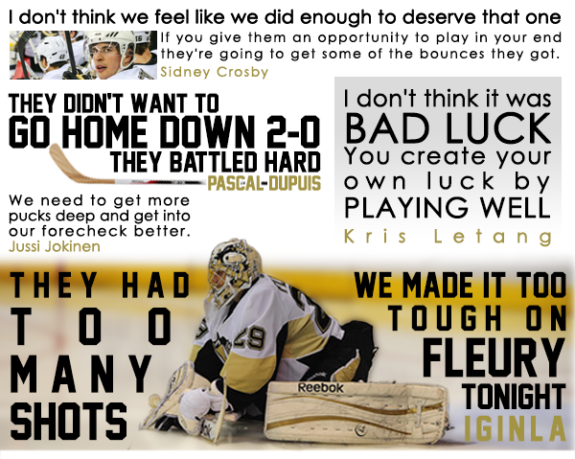 (Josh Smith/THW. Crosby by Andy Martin, Jr. Fleury by Tom Turk/THW.)