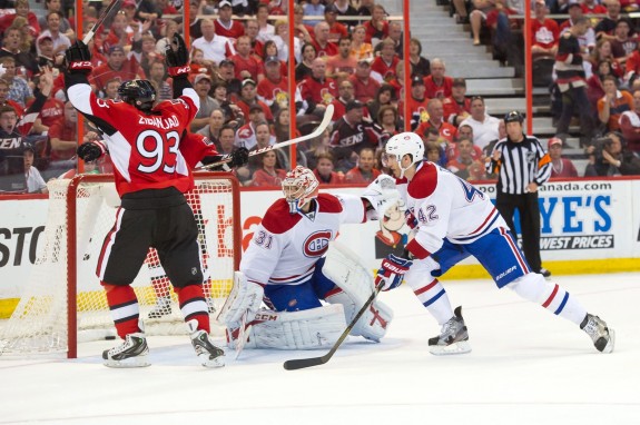 Too many goals doomed Carey Price in round one.(Marc DesRosiers-USA TODAY Sports)