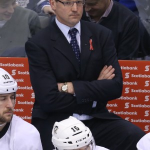 Dan Bylsma better have the Pittsburgh Penguins ready for the Playoffs, or his job may be in jeopardy.(Tom Szczerbowski-USA TODAY Sports)