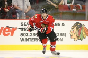 Oliver Bjorkstrand of the Portland Winterhawks has been arguably Denmark's best player. (photo WHL.ca)