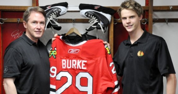 Brendan Burke, right, is an under-the-radar goaltending prospect. (WHL.ca)