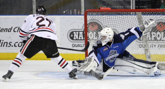 Oliver Bjorkstrand is ready to torment NHL netminders (photo WHL.ca)