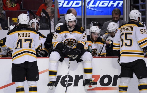 3rd period rest for Jagr (Rob Grabowski-USA TODAY Sports)