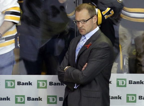 Assistant coach Dan Bylsma of the Detroit Red Wings.