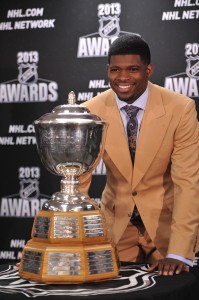 Montreal Canadiens defenseman P.K. Subban with the Norris Memorial Trophy