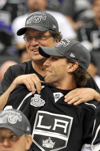 Dean Lombardi & Jarret Stoll (Jayne Kamin-Oncea-USA TODAY Sports)