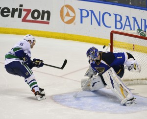 Brian Elliott bested Roy in a SO attempt on April 16 (Scott Rovak-USA TODAY Sports)