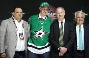 After falling to 10th overall, mostly because he is Russian, Valeri Nichushkin immediately came to North America. (Ed Mulholland-USA TODAY Sports)