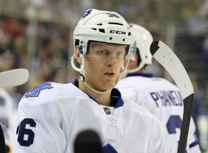 Carl Gunnarsson lead the Maple Leafs with a +12 last season. (Timothy T. Ludwig-USA TODAY Sports)